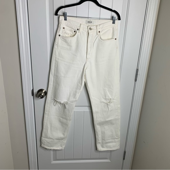 Agolde‎ distressed white jeans size 26 - Picture 1 of 9